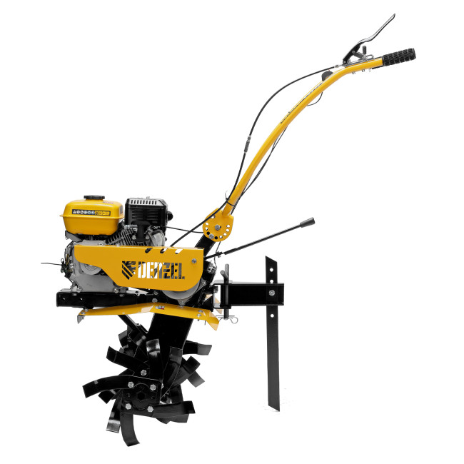 Мотоблок DPT-270SB, 7 л.с., ремен.сцеп, фрез 3х4, ШОМ, без колес, передачи 2В/1Н Denzel