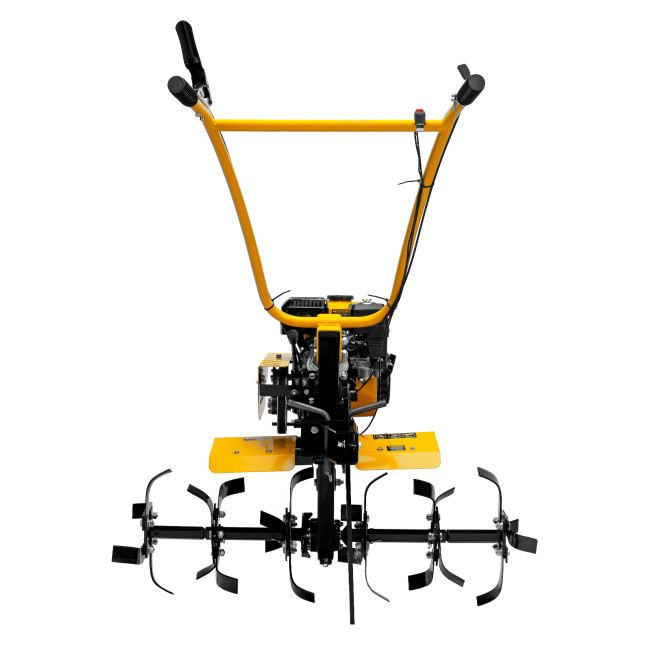 Мотоблок DPT-270SB, 7 л.с., ремен.сцеп, фрез 3х4, ШОМ, без колес, передачи 2В/1Н Denzel