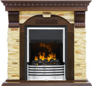 Каминокомплект Dublin - Темный дуб / Сланец с очагом Flagstaff Каминокомплект Dublin - Темный дуб / Сланец с очагом Flagstaff