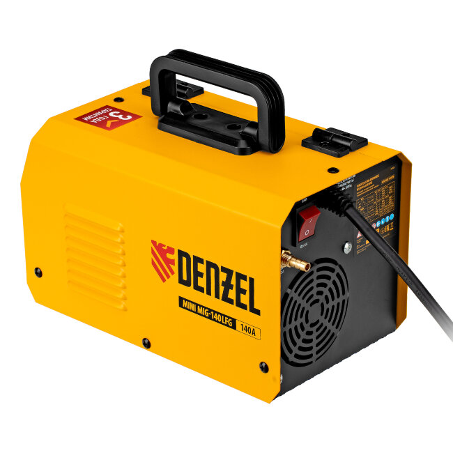 Аппарат инвертор. полуавтомат. сварки Mini MIG-140LFG, 140 А, ПВ 60%// Denzel