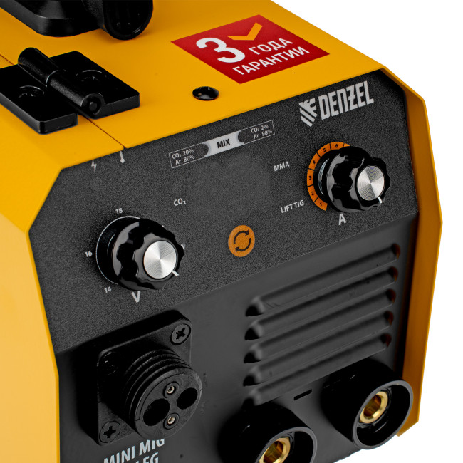 Аппарат инвертор. полуавтомат. сварки Mini MIG-140LFG, 140 А, ПВ 60%// Denzel