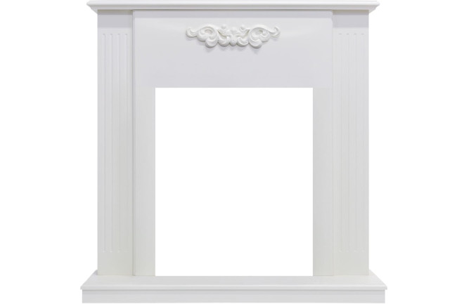 Каминокомплект Lumsden - Белый дуб с очагом Danville Chrome FB2