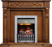 Каминокомплект Neapol - Дуб антик с очагом Danville Chrome FB2