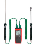 Термометр RGK CT-12 с погружным зондом температуры TR-10W и поверхностным зондом TR-10S с поверкой