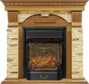 Каминокомплект Dublin -  Дуб / Сланец с очагом Majestic FX M Black RC