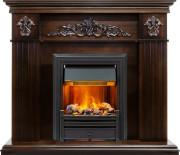 Каминокомплект Provence - Коньяк с очагом Brookline Black