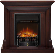 Каминокомплект Bradford - Темный дуб с очагом Fobos FX M Black RC Каминокомплект Bradford - Темный дуб с очагом Fobos FX M Black RC