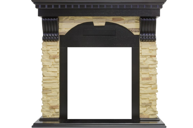 Каминокомплект Dublin - Венге / Сланец с очагом Danville Brass FB2