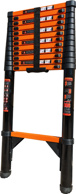 Лестница телескопическая 4,3 м ТАЛМЕТ/TALMET TM-1043С (углеродистая сталь)