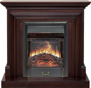 Каминокомплект Bradford - Темный дуб с очагом Majestic FX Black