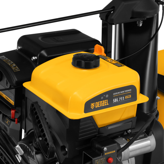 Бензиновая снегоуборочная машина SBL 711D PRO, 302cc, эл.старт, фара, обогрев, блок. дифф. Denzel