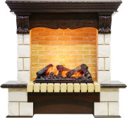 Каминокомплект Pierre Luxe - Темный дуб / Шампань (Высота 1035мм) с очагом Cassette 600 NH Каминокомплект Pierre Luxe - Темный дуб / Шампань (Высота 1035мм) с очагом Cassette 600 NH