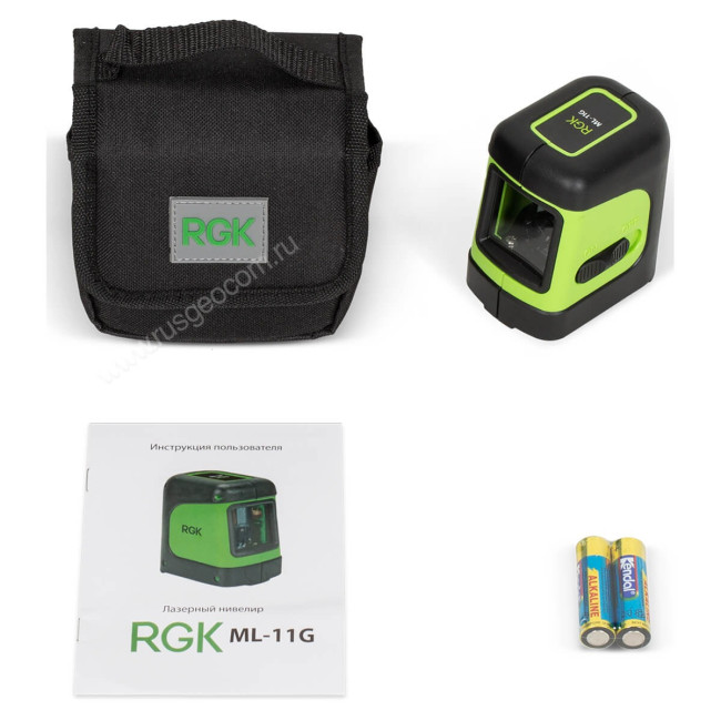 Лазерный уровень RGK ML-11G с калибровкой