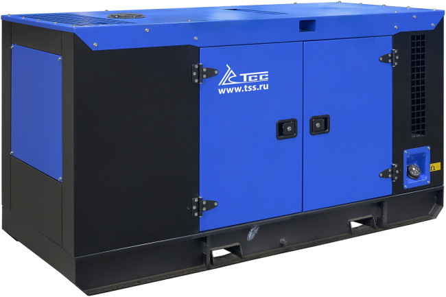 Дизельный генератор ТСС ЭД-24-Т400 с АВР в шумозащитном кожухе на прицепе Дизельный генератор ТСС ЭД-24-Т400 с АВР в шумозащитном кожухе на прицепе