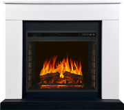 Каминокомплект Bergen 23 CRM (Разборный) - Белый с черным с очагом Vision 23 EF LED FX