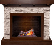 Каминокомплект Chalet - Темный дуб/Сланец с очагом Cassette 400 NH Каминокомплект Chalet - Темный дуб/Сланец с очагом Cassette 400 NH