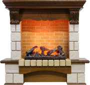 Каминокомплект Pierre Luxe - Дуб / Шампань (Высота 1035мм) с очагом Cassette 600 NH Каминокомплект Pierre Luxe - Дуб / Шампань (Высота 1035мм) с очагом Cassette 600 NH