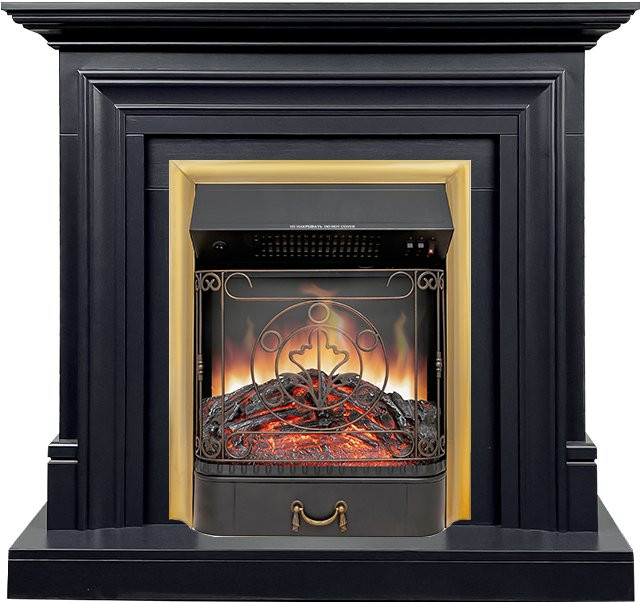 Каминокомплект Bradford - Серый графит с очагом Majestic FX Brass