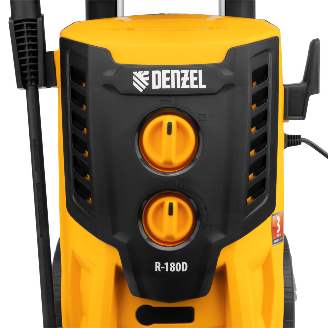 Моечная машина высокого давления R-180D, 2200 Вт, 180 бар, 380 л/ч, с барабаном Denzel