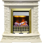 Каминокомплект Luzern - Слоновая кость с очагом Danville Antique Brass FB2 Каминокомплект Luzern - Слоновая кость с очагом Danville Antique Brass FB2