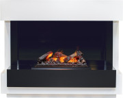 Каминокомплект Cube - Белый с черным с очагом Cassette 600 NH