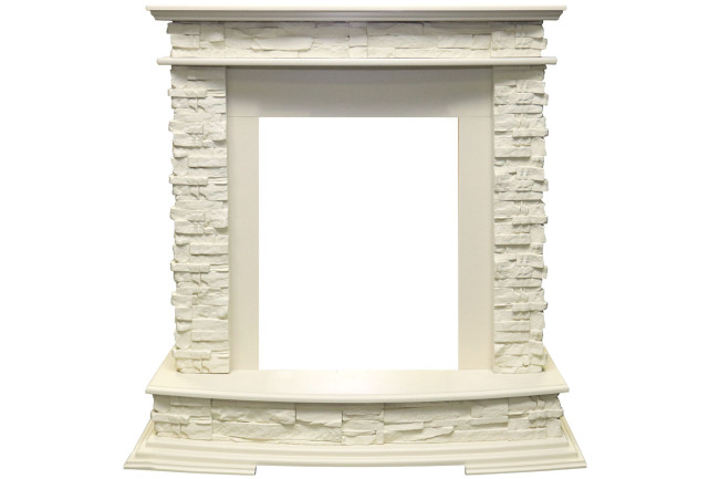 Каминокомплект Luzern - Слоновая кость с очагом Danville Brass FB2 Каминокомплект Luzern - Слоновая кость с очагом Danville Brass FB2