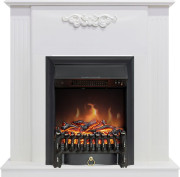 Каминокомплект Capri - Белое дерево делюкс с очагом Fobos FX Black Каминокомплект Capri - Белое дерево делюкс с очагом Fobos FX Black