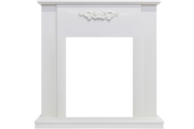 Каминокомплект Capri - Белое дерево делюкс с очагом Fobos FX Black