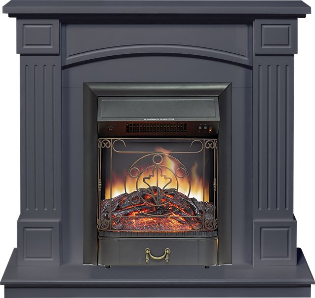 Каминокомплект Boston - Серый графит (Высота 925см) с очагом Majestic FX Black Каминокомплект Boston - Серый графит (Высота 925см) с очагом Majestic FX Black
