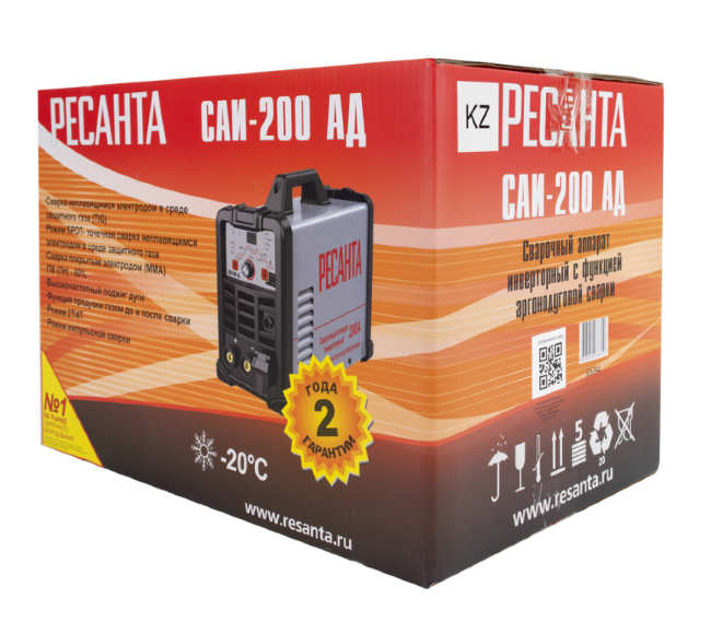Сварочный аппарат инверторный Ресанта САИ-200АД Сварочный аппарат инверторный Ресанта САИ-200АД